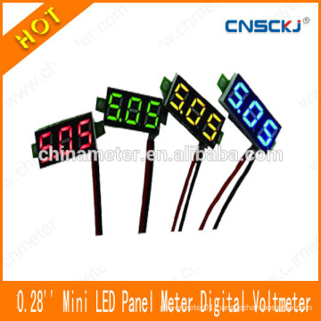 Mini Panel Mount Voltmeter DC 2.50-30V LED Digital Voltage Volt meter Red 0.28"